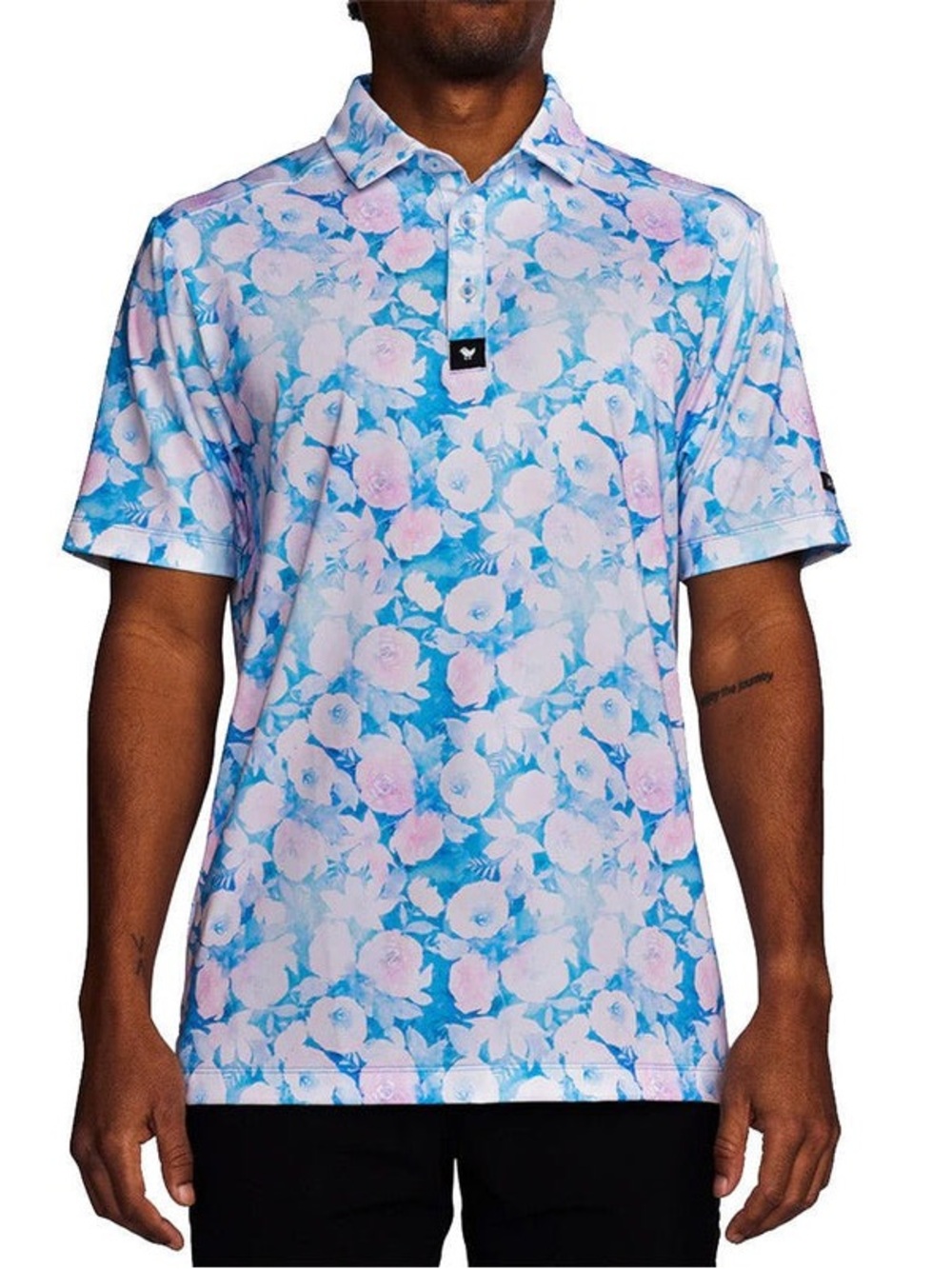 Bad Birdie Coachella Polo Golf Floral Outdoors Novelty Men’s Medium